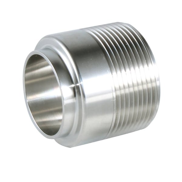 Wayland 2in BUTT-WELD X MALE NPT ADAPTER - MACHINE FINISH -304 W419WB-2 - main